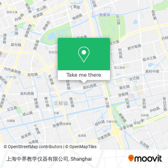 上海中界教学仪器有限公司 map