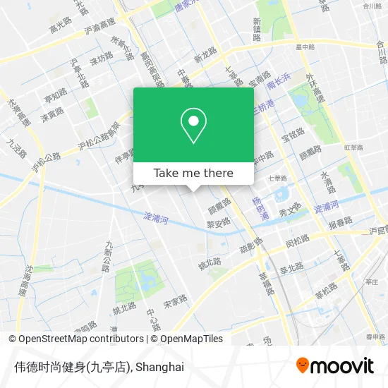 伟德时尚健身(九亭店) map
