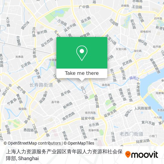 上海人力资源服务产业园区青年园人力资源和社会保障部 map