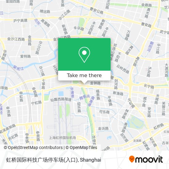 虹桥国际科技广场停车场(入口) map