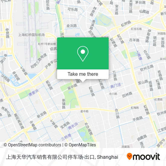 上海天华汽车销售有限公司停车场-出口 map