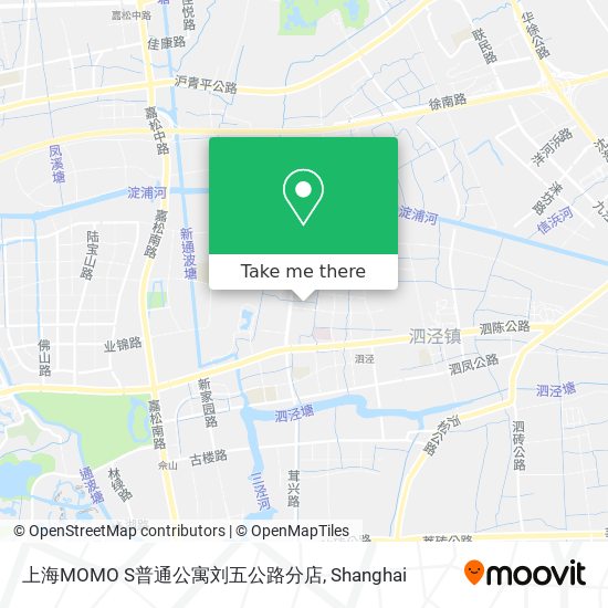 上海MOMO S普通公寓刘五公路分店 map