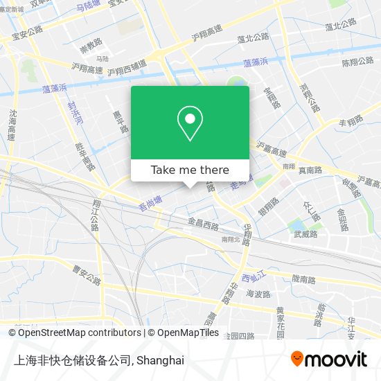 上海非快仓储设备公司 map