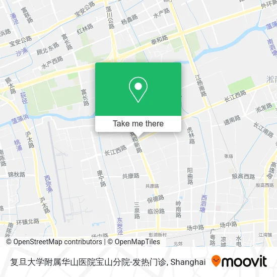 复旦大学附属华山医院宝山分院-发热门诊 map