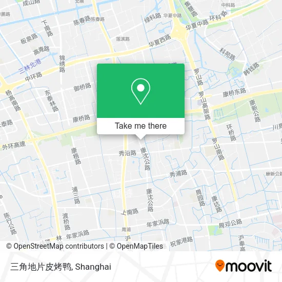 三角地片皮烤鸭 map