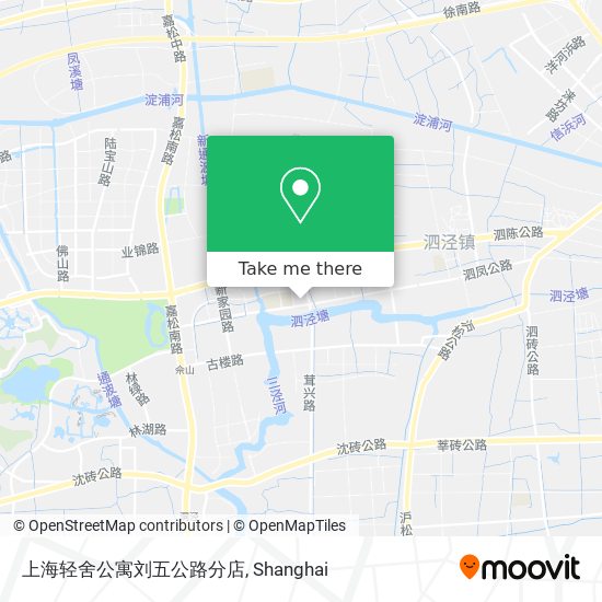 上海轻舍公寓刘五公路分店 map