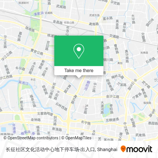 长征社区文化活动中心地下停车场-出入口 map