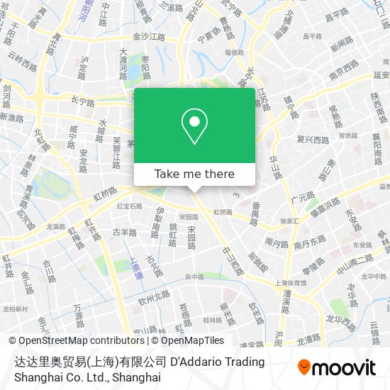 达达里奥贸易(上海)有限公司 D'Addario Trading Shanghai Co. Ltd. map