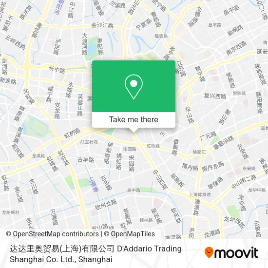 达达里奥贸易(上海)有限公司 D'Addario Trading Shanghai Co. Ltd. map