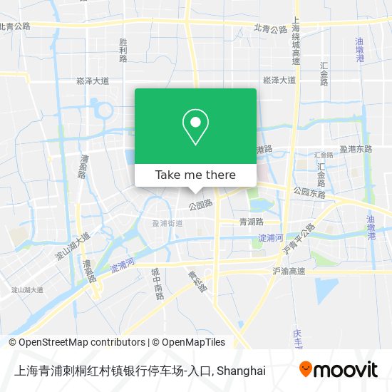 上海青浦刺桐红村镇银行停车场-入口 map