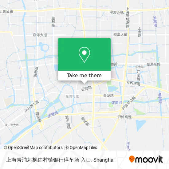 上海青浦刺桐红村镇银行停车场-入口 map