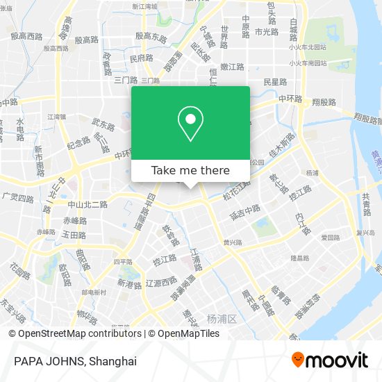 PAPA JOHNS map