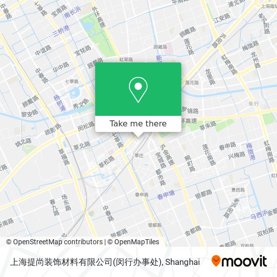 上海提尚装饰材料有限公司(闵行办事处) map