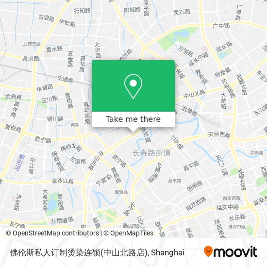 佛伦斯私人订制烫染连锁(中山北路店) map