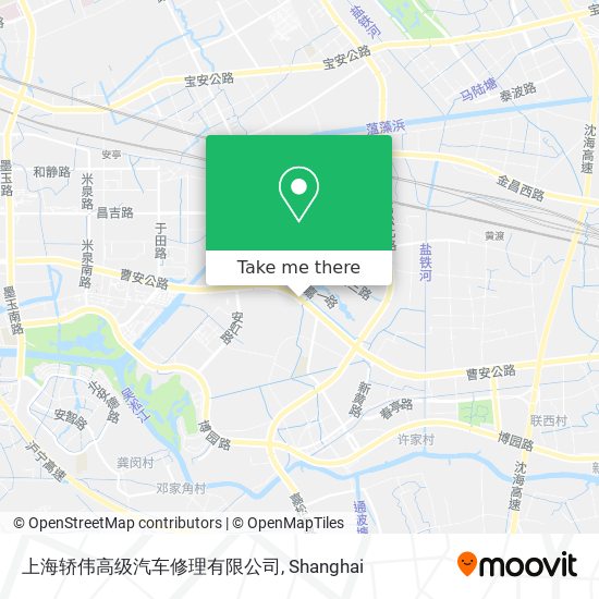 上海轿伟高级汽车修理有限公司 map