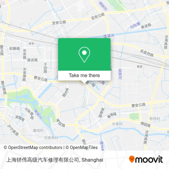 上海轿伟高级汽车修理有限公司 map