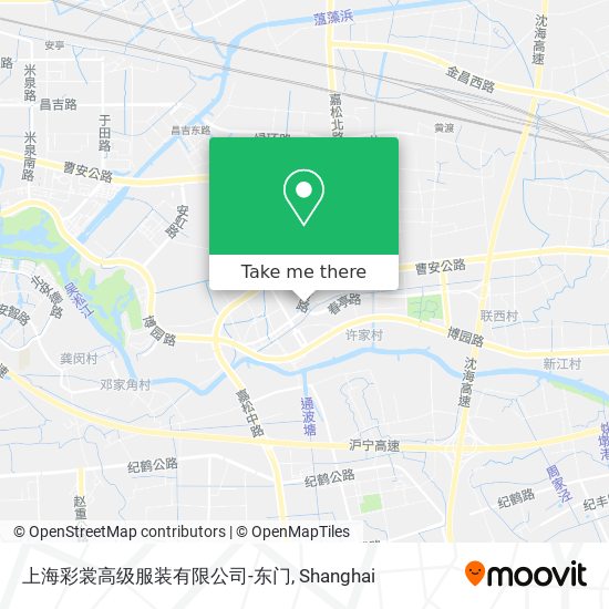 上海彩裳高级服装有限公司-东门 map