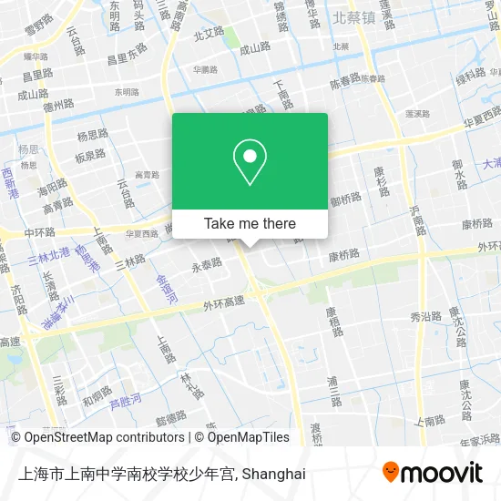 上海市上南中学南校学校少年宫 map