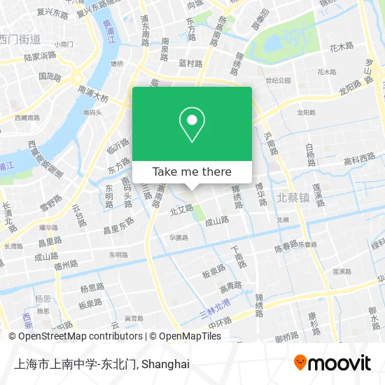 上海市上南中学-东北门 map