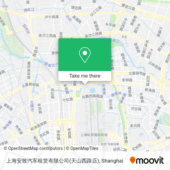 上海安致汽车租赁有限公司(天山西路店) map