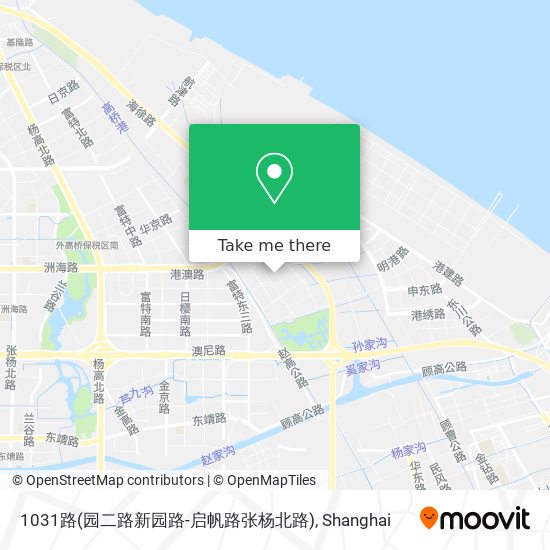 1031路(园二路新园路-启帆路张杨北路) map