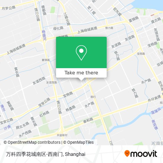 万科四季花城南区-西南门 map