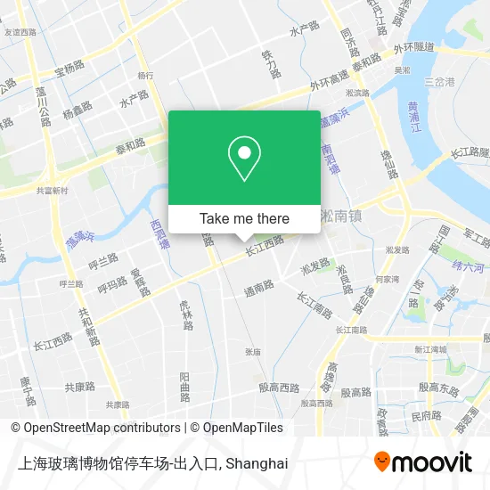 上海玻璃博物馆停车场-出入口 map