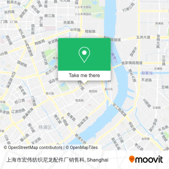 上海市宏伟纺织尼龙配件厂销售科 map