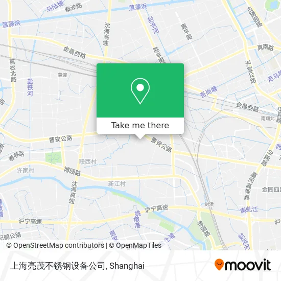 上海亮茂不锈钢设备公司 map