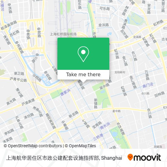 上海航华居住区市政公建配套设施指挥部 map