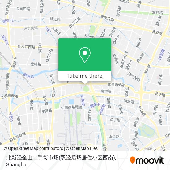 北新泾金山二手货市场(双泾后场居住小区西南) map