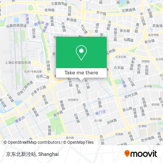 京东北新泾站 map