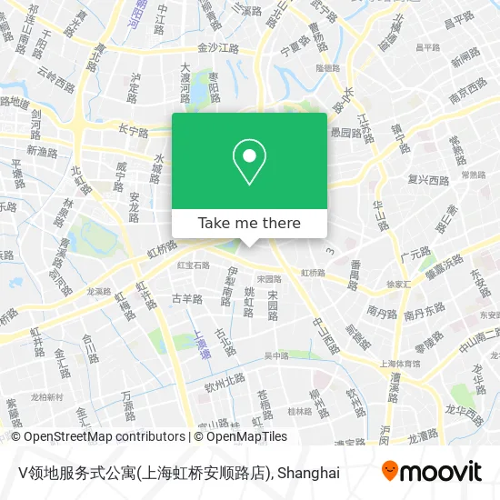 V领地服务式公寓(上海虹桥安顺路店) map