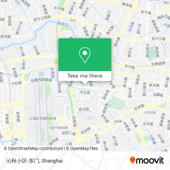 沁秋小区-东门 map