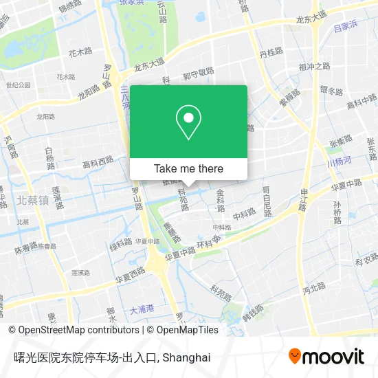 曙光医院东院停车场-出入口 map