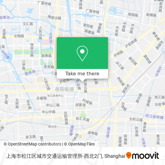 上海市松江区城市交通运输管理所-西北2门 map