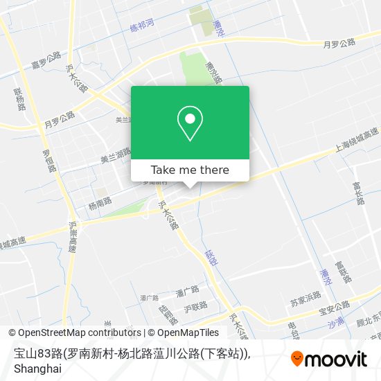 宝山83路(罗南新村-杨北路蕰川公路(下客站)) map