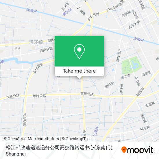 松江邮政速递速递分公司高技路转运中心(东南门) map