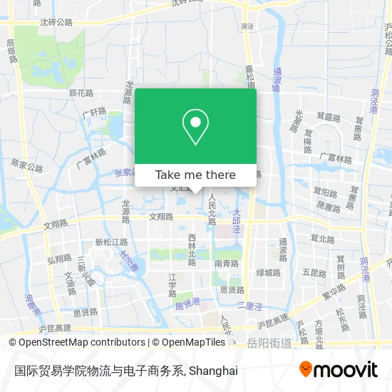 国际贸易学院物流与电子商务系 map