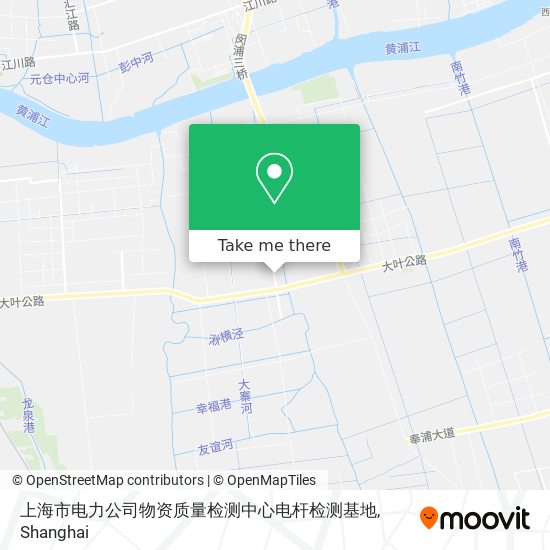 上海市电力公司物资质量检测中心电杆检测基地 map