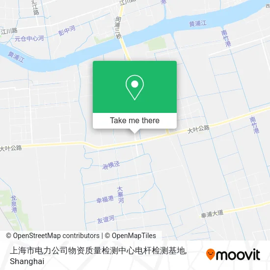 上海市电力公司物资质量检测中心电杆检测基地 map