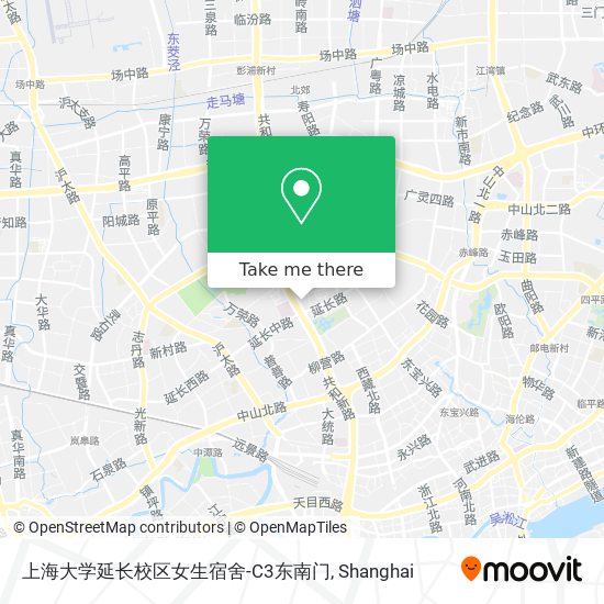 上海大学延长校区女生宿舍-C3东南门 map