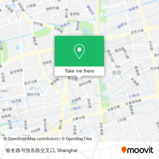 银冬路与张东路交叉口 map