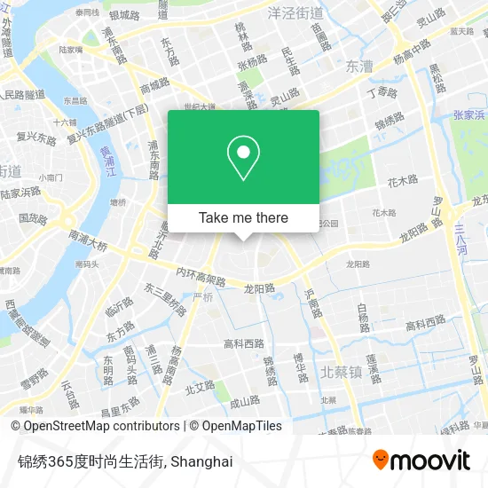 锦绣365度时尚生活街 map