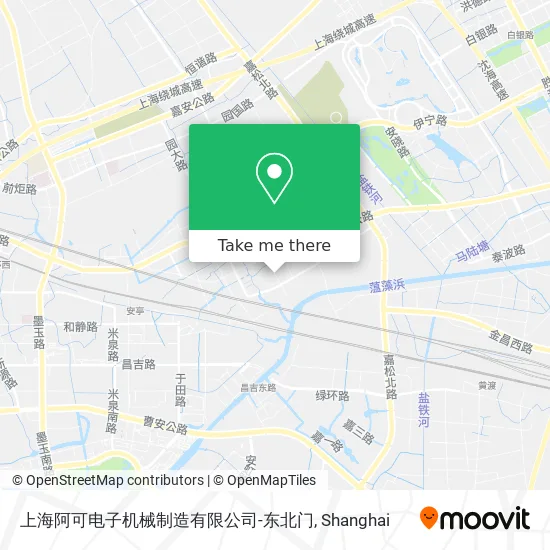 上海阿可电子机械制造有限公司-东北门 map