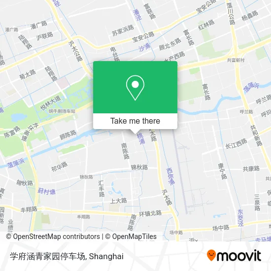 学府涵青家园停车场 map