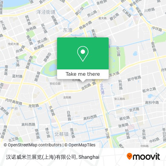 汉诺威米兰展览(上海)有限公司 map