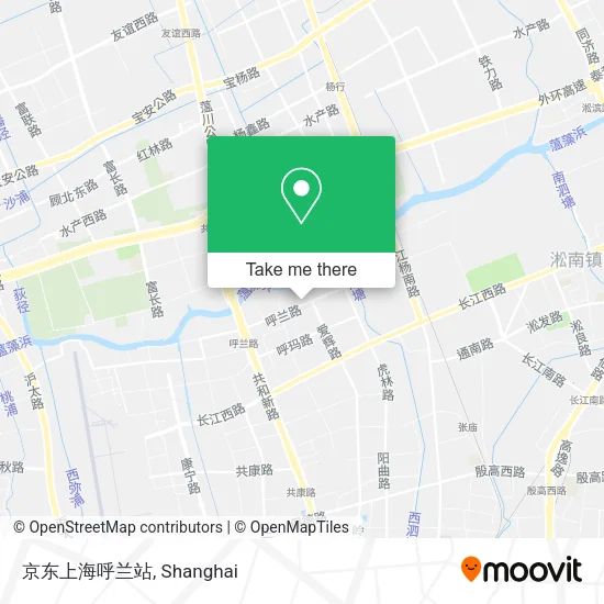 京东上海呼兰站 map