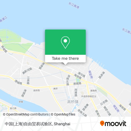 中国(上海)自由贸易试验区 map