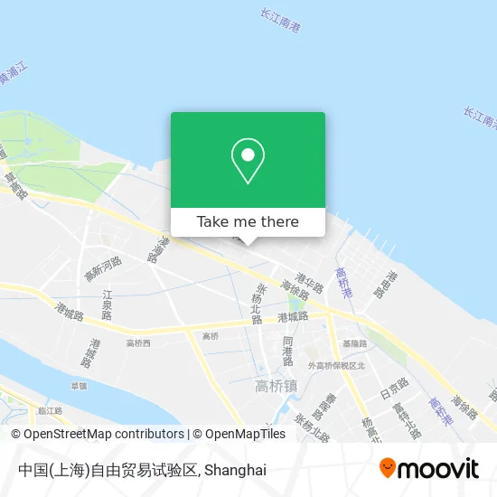 中国(上海)自由贸易试验区 map
